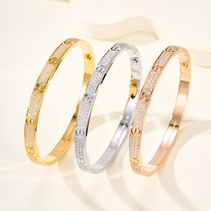 [Luxe Jewelry] LOVE BRACELET 4.8MM DIAMOND-PAVED