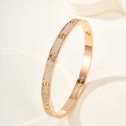 [Luxe Jewelry] LOVE BRACELET 4.8MM DIAMOND-PAVED