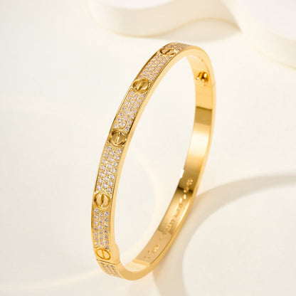 [Luxe Jewelry] LOVE BRACELET 4.8MM DIAMOND-PAVED