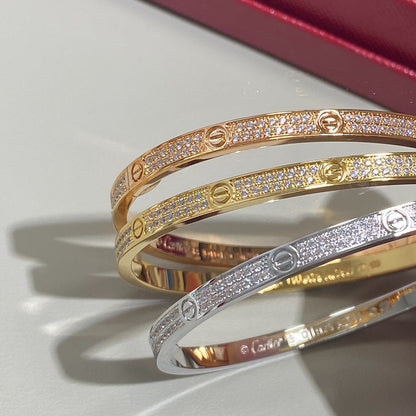 [Luxe Jewelry] LOVE BRACELET 3.65MM DIAMOND-PAVED