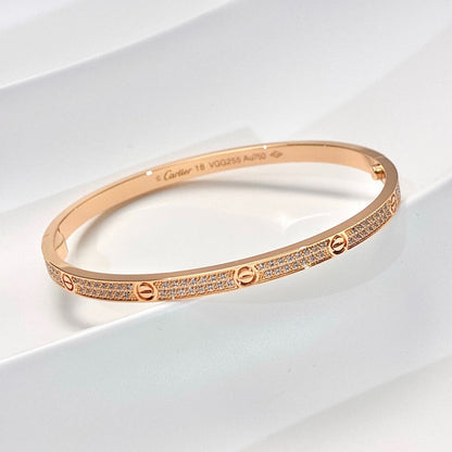 [Luxe Jewelry] LOVE BRACELET 3.65MM DIAMOND-PAVED