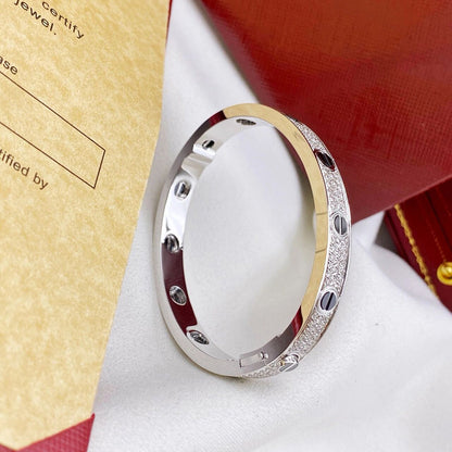 [Luxe Jewelry] LOVE BRACELET 6.1MM DIAMOND-PAVED CERAMIC
