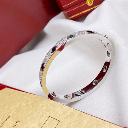 [Luxe Jewelry] LOVE BRACELET 6.1MM DIAMOND-PAVED CERAMIC