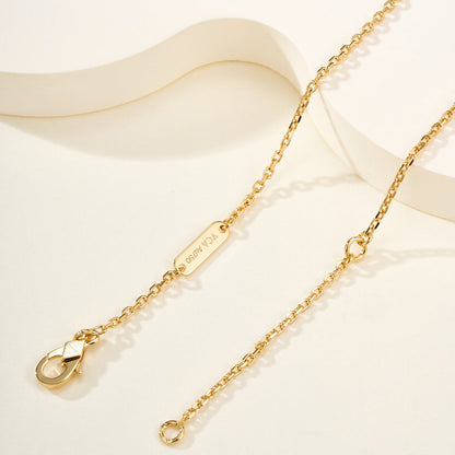 [Luxe Jewelry]FLOWERLACE NECKLACE 5 DIAMONDS