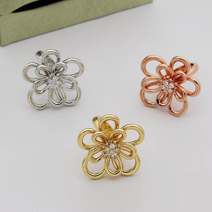 [Luxe Jewelry] FLOWERLACE RING 5 DIAMONDS