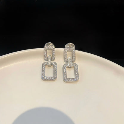 [Luxe]LINKS MEDIUM EARRINGS DIAMOND