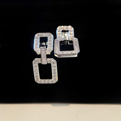 [Luxe]LINKS MEDIUM EARRINGS DIAMOND