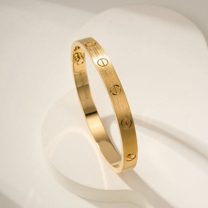[Luxe Jewelry] LOVE BRACELET 6.1MM BRUSHED