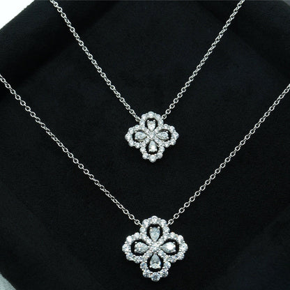 [Luxe]LOOP NECKLACE FULL MOTIF DIAMOND COMBINATION