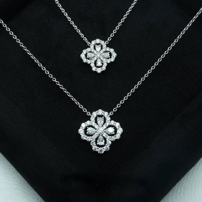 [Luxe]LOOP NECKLACE FULL MOTIF DIAMOND COMBINATION