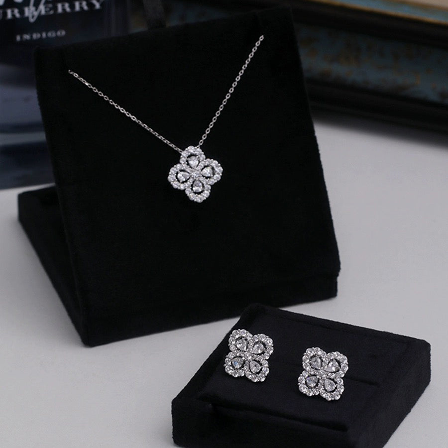 [Luxe]LOOP NECKLACE FULL MOTIF DIAMOND COMBINATION