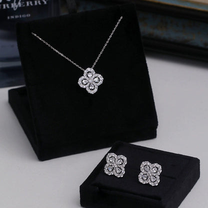 [Luxe]LOOP NECKLACE FULL MOTIF DIAMOND COMBINATION