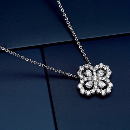 [Luxe]LOOP NECKLACE FULL MOTIF DIAMOND COMBINATION