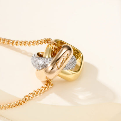 [Luxe Jewelry] TRINITY CUSHION NECKLACE COLLECTION