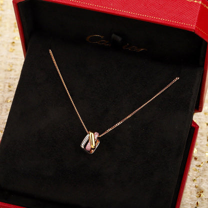 [Luxe Jewelry] TRINITY CUSHION NECKLACE COLLECTION