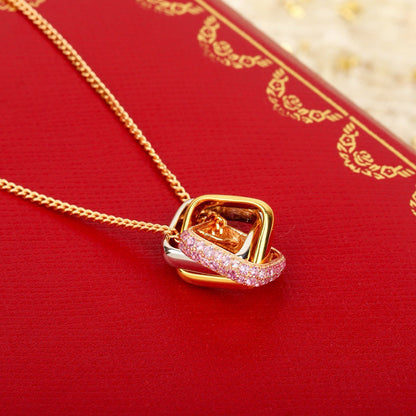 [Luxe Jewelry] TRINITY CUSHION NECKLACE COLLECTION