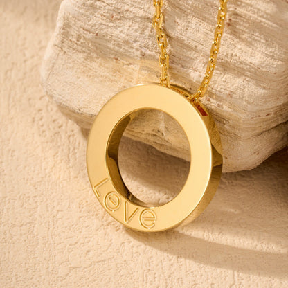 [Luxe Jewelry] LOVE NECKLACE 16MM  FULL DIAMOND