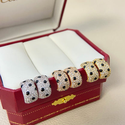[Luxe Jewelry] PANTHERE MINI FULL DIAMOND EARRINGS