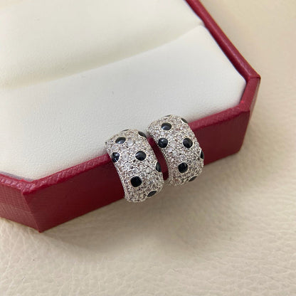 [Luxe Jewelry] PANTHERE MINI FULL DIAMOND EARRINGS