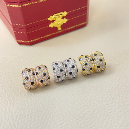 [Luxe Jewelry] PANTHERE MINI FULL DIAMOND EARRINGS