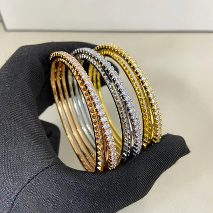 [Luxe Jewelry] ETINCELLE HALF-PAVED DIAMOND BRACELET