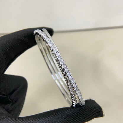 [Luxe Jewelry] ETINCELLE HALF-PAVED DIAMOND BRACELET