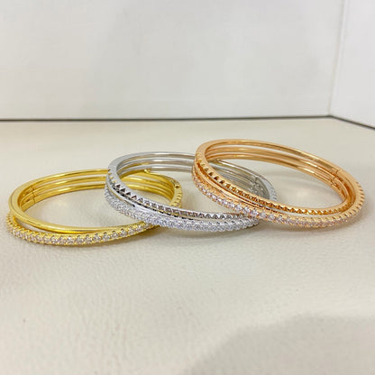[Luxe Jewelry] ETINCELLE HALF-PAVED DIAMOND BRACELET