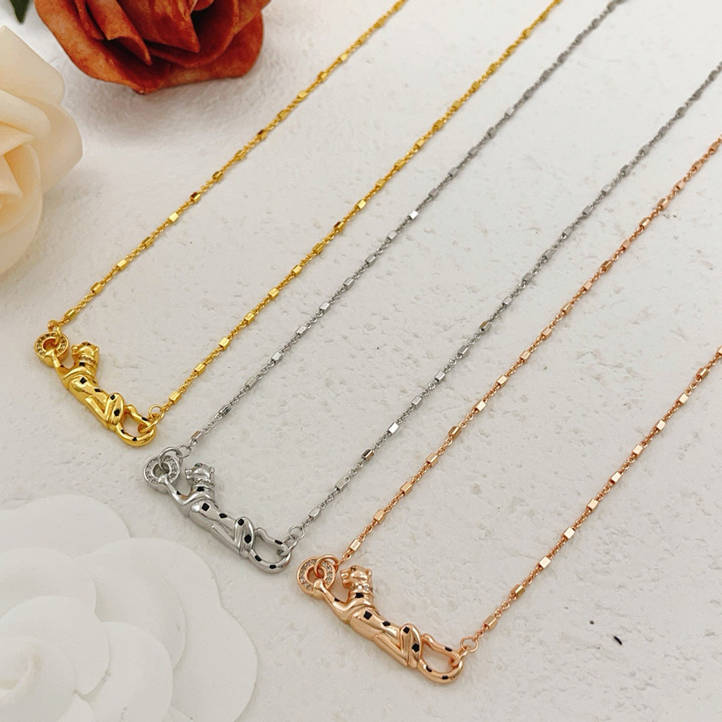 [Luxe Jewelry] PANTHERE FULL DIAMOND NECKLACE