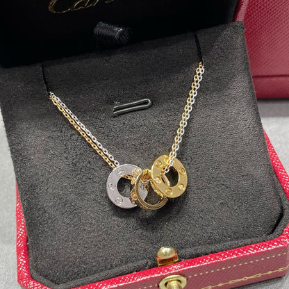 [Luxe Jewelry] LOVE 6 DIAMOND PENDANT NECKLACE