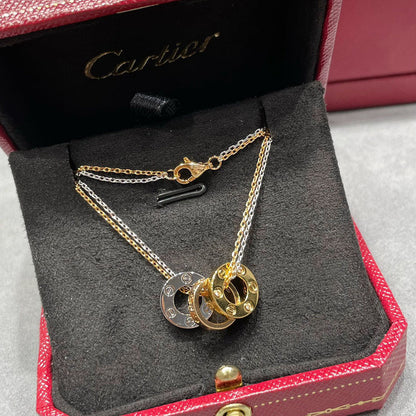 [Luxe Jewelry] LOVE 6 DIAMOND PENDANT NECKLACE