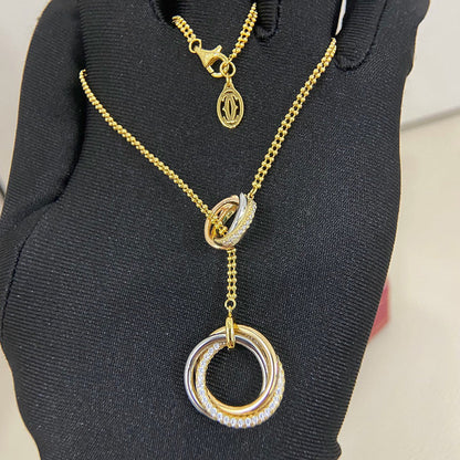 [Luxe Jewelry] TRINITY DIAMONDS NECKLACE
