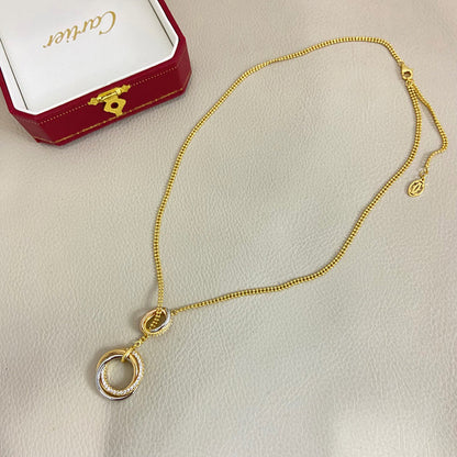 [Luxe Jewelry] TRINITY DIAMONDS NECKLACE