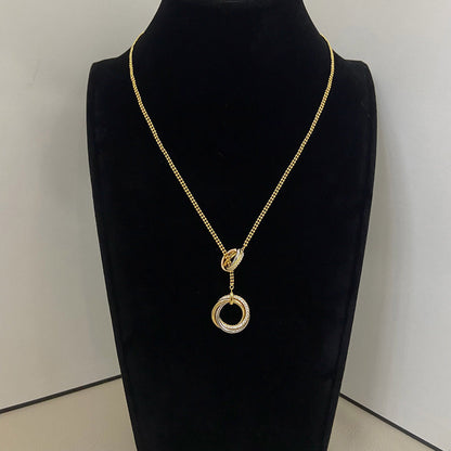 [Luxe Jewelry] TRINITY DIAMONDS NECKLACE