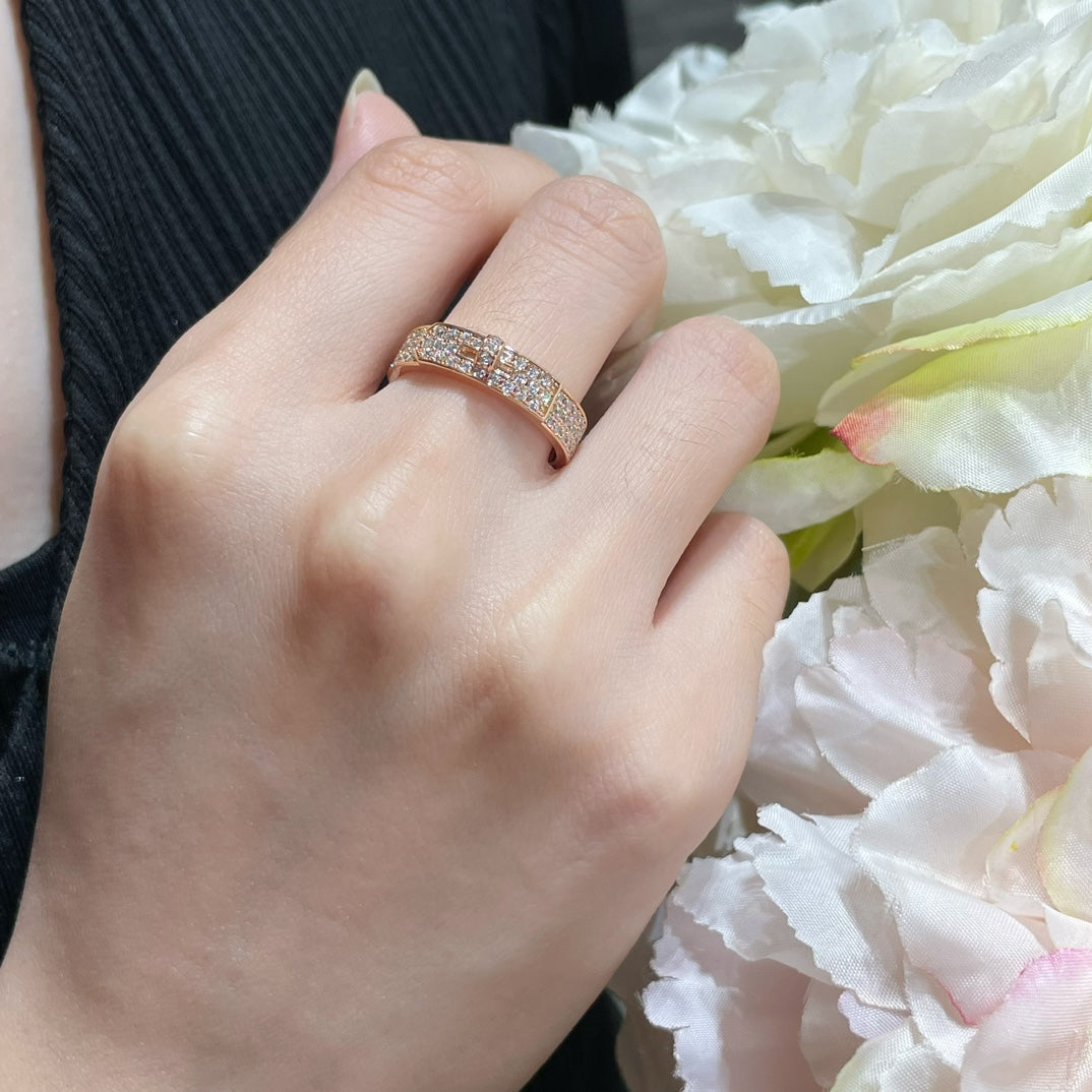 [Luxe]KELLY PINK GOLD DIAMOND RING