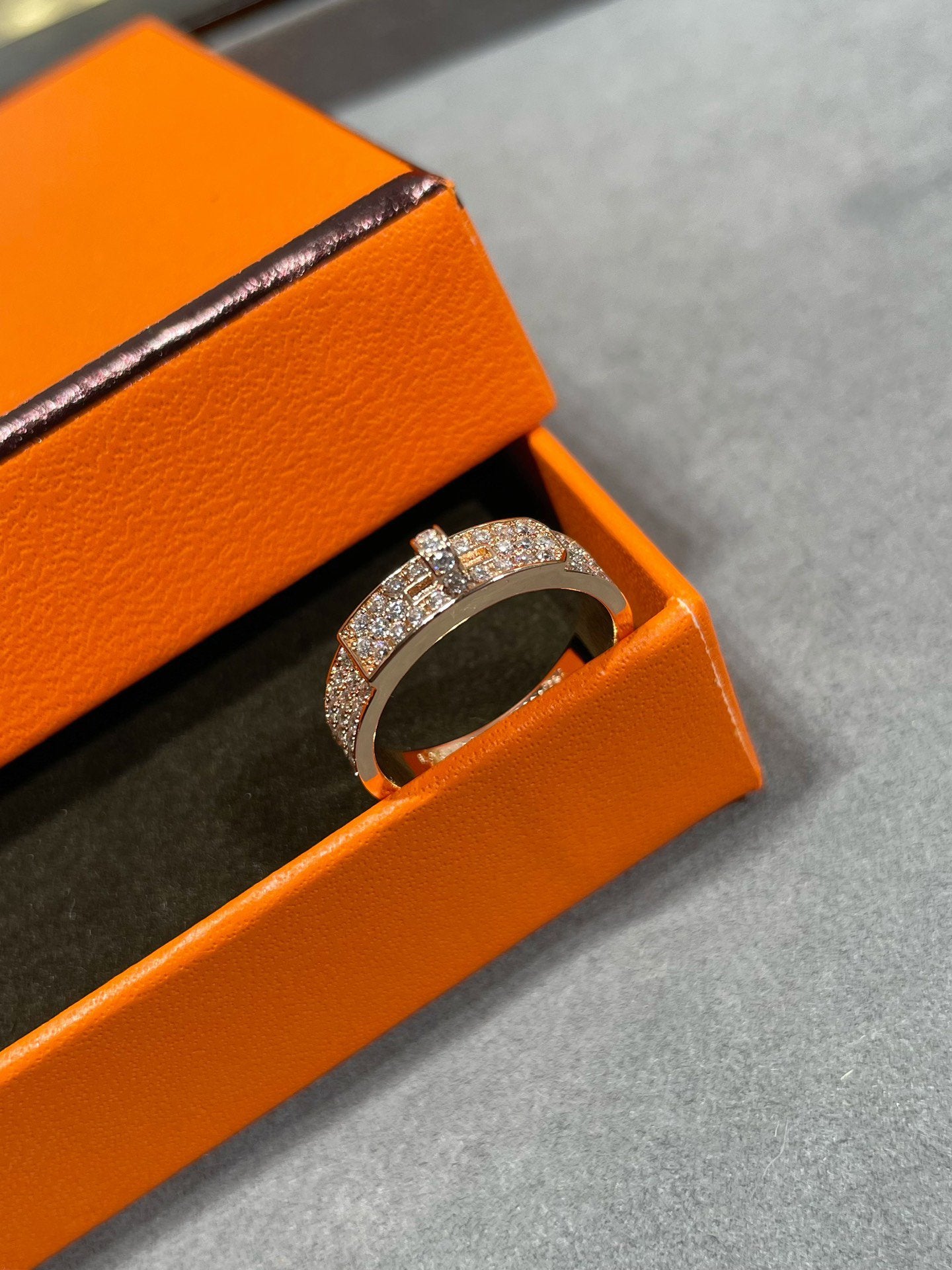 [Luxe]KELLY PINK GOLD DIAMOND RING