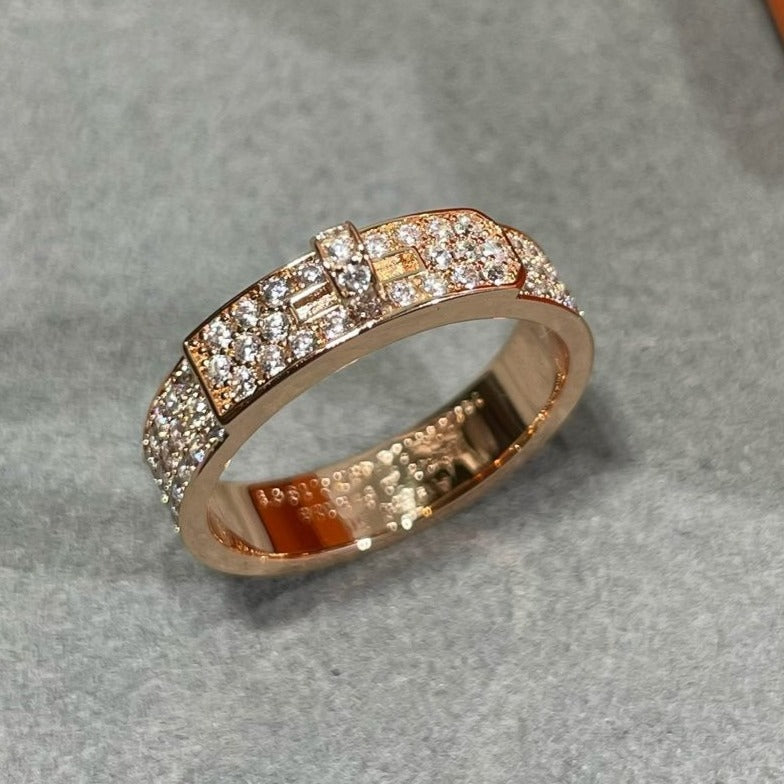 [Luxe]KELLY PINK GOLD DIAMOND RING