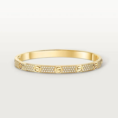 [Luxe Jewelery]Clover Laser  Pulsar Stone 5-Motif & LOVE Diamond-Paved Bracelet Stack Set