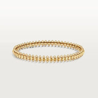 [Luxe Jewelery] CLASH & Clover Laser 5-Motif & LOVE Brushed Bracelet Stack Set