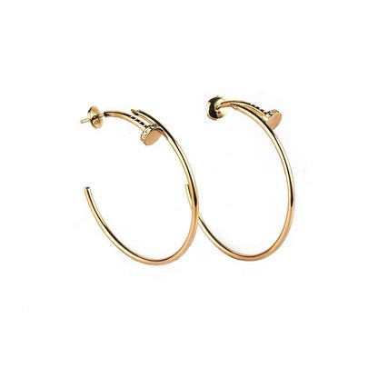 [Luxe]JUSTE EARRINGS GOLD DIAMONDS 1.8MM