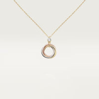 [Luxe Jewelry] TRINITY  NECKLACE 1 DIAMOND