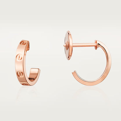 [Luxe Jewelry] LOVE EARRINGS 2.65 MM NO DIAMOND SMALL