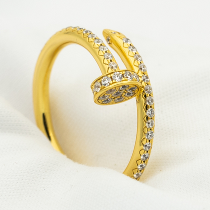 [Luxe]JUSTE RING 1.8MM GOLD DIAMONDS