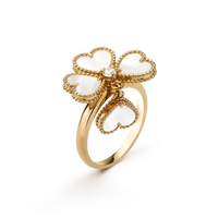[Luxe Jewelry]SWEET CLOVER WHITE MOP RING