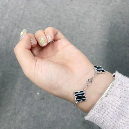 [Luxe Jewelery] Clover 5-Motif & LOVE Unlimited Bracelet Set