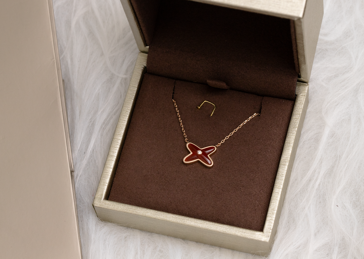 [Luxe]JEUX DE NECKLACE 1 DIAMOND