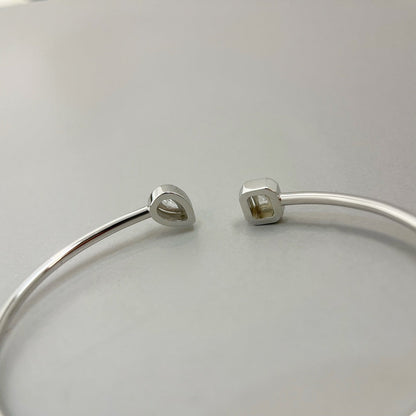 [Luxe Jewelry]JONC FLEX MY TWIN TOI & MOI SILVER DIAMOND BRACELET