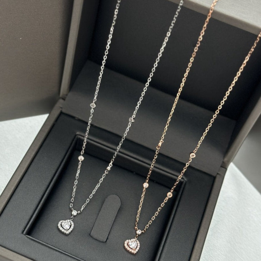 [Luxe Jewelry]JOY HEART DIAMOND NECKLACE