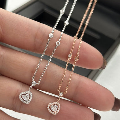 [Luxe Jewelry]JOY HEART DIAMOND NECKLACE