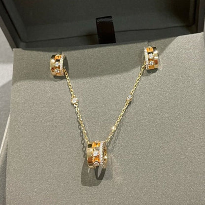 [Luxe Jewelry]CHAIN MOVE ROMANE PEDAND NECKLACE