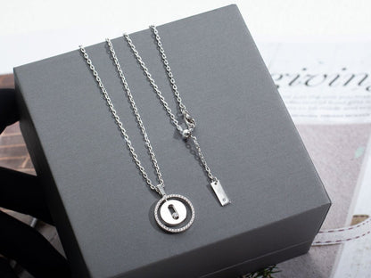 [Luxe Jewelry]LUCKY MOVE PM NECKLACE SILVER DIAMOND